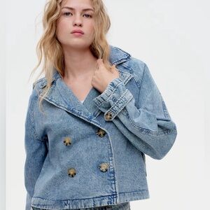 H&M short trench coat